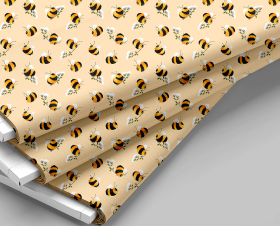 Honey Bee Print Pattern